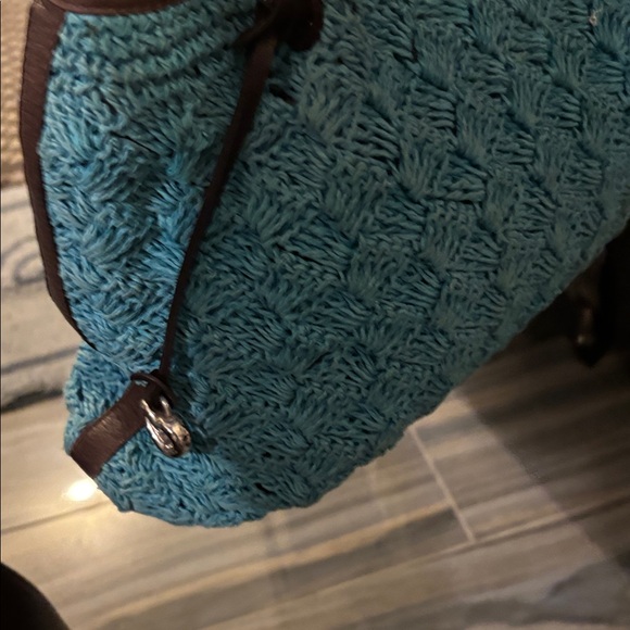 Brighton Teal Macrame Shoulder Bag - Picture 8 of 12